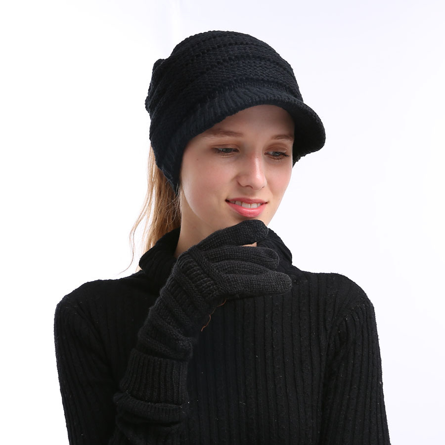 CC Glove Christmas Gifts Knitting Touch Screen Capacitive Women Winter Warm Wool Glove Winter Warm Gloves Outdoor