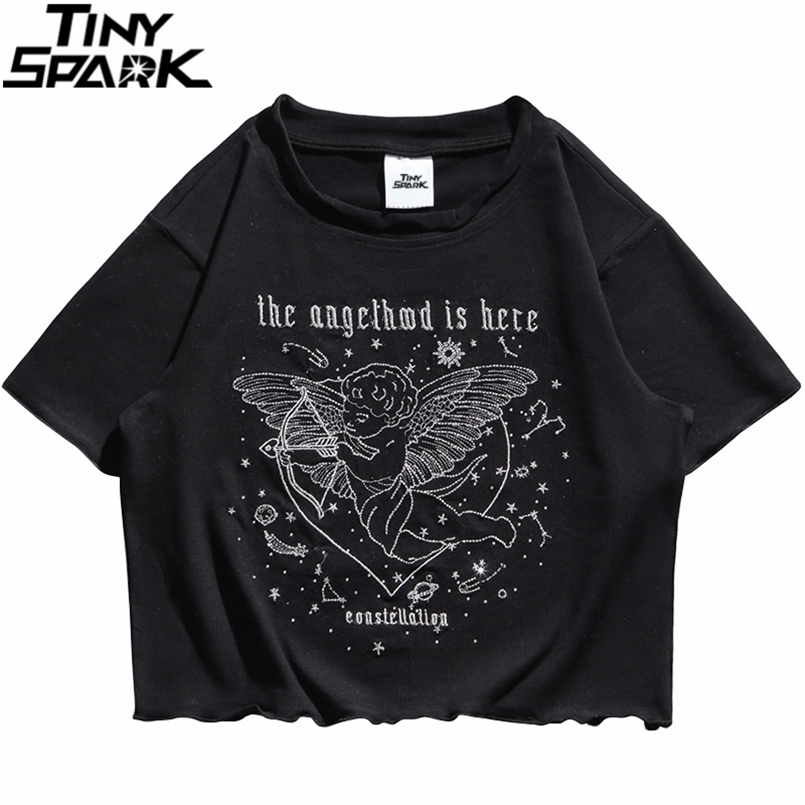 Hip Hop Streetwear Harajuku T-Shirt Embroidery Angel Letter T Shirt Women Summer Short Sleeve Tshirt Cotton Casual 210708, A50n0035 white
Hip Hop Streetwear Harajuku T-Shirt Embroidery Angel Letter T Shirt Women Summer Short Sleeve Tshirt Cotton Casual 210708, A50n0035 white