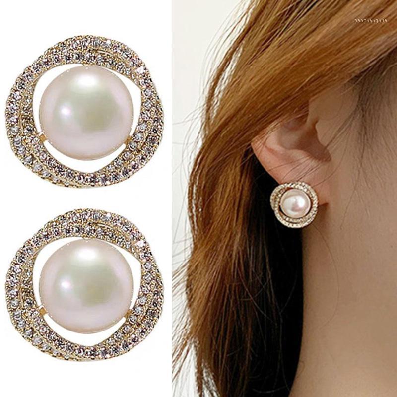 Stud Women Elegant Earrings Round Faux Pearl Silver Plated Ear For Banquet Jewelry Gift, Golden;silver
Stud Women Elegant Earrings Round Faux Pearl Silver Plated Ear For Banquet Jewelry Gift, Golden;silver
