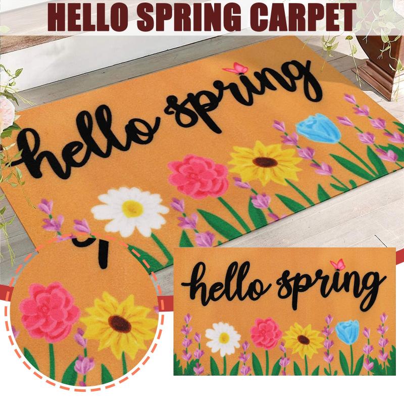 Welcoming Spring Decoration Door Mat Anti-slip Bottom Indoor Outdoor Carpet Text Doormat Absorb Water Bath Carpets
Welcoming Spring Decoration Door Mat Anti-slip Bottom Indoor Outdoor Carpet Text Doormat Absorb Water Bath Carpets