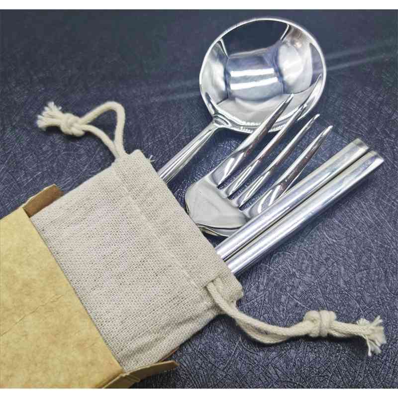 Stainless steel 304magware Portugal knife, fork and Spoon Set student chopsticks combination tableware gift set
Stainless steel 304magware Portugal knife, fork and Spoon Set student chopsticks combination tableware gift set