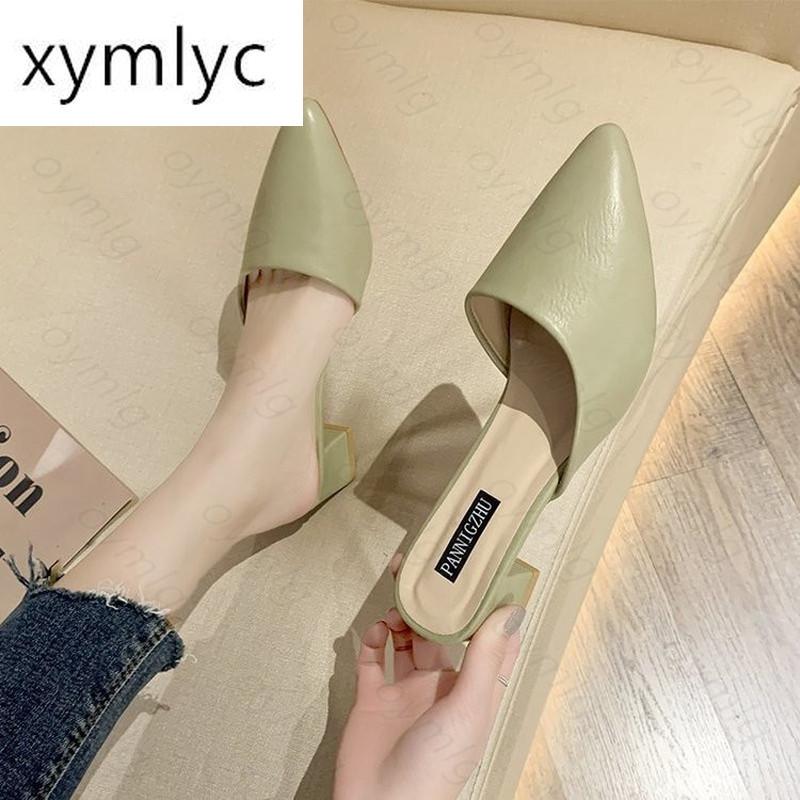 2021 Summer Sandals Pumps High Heels Mules Slippers Thick Green Ladies Shoes Pointed Toe Zapatillas Mujer Casa Flip Flop, Black
2021 Summer Sandals Pumps High Heels Mules Slippers Thick Green Ladies Shoes Pointed Toe Zapatillas Mujer Casa Flip Flop, Black
