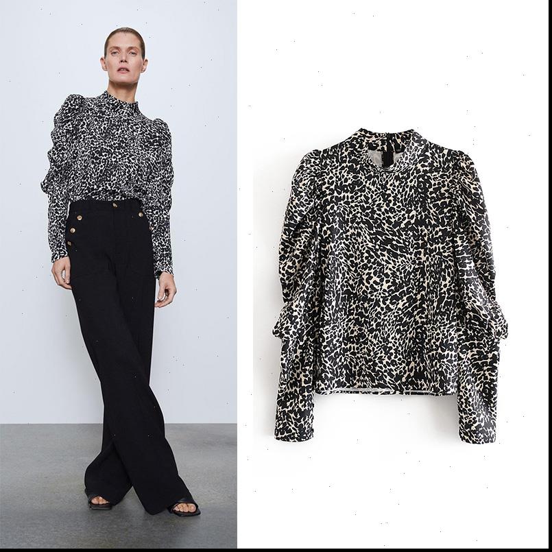 Womens Shirt ZA Women Summer Blouse With O neck Leopard Print Long Sleeve Casual Elegant Office Wear Loose Top, White
Womens Shirt ZA Women Summer Blouse With O neck Leopard Print Long Sleeve Casual Elegant Office Wear Loose Top, White