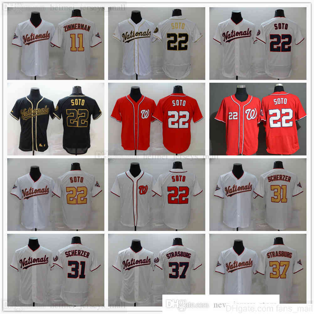 2022 Stitched Baseball 22 Juan Soto Jerseys Top Quality Stitched 31 Max Scherzer Jersey Blue Black White Red Blank No Number Name for Men
2022 Stitched Baseball 22 Juan Soto Jerseys Top Quality Stitched 31 Max Scherzer Jersey Blue Black White Red Blank No Number Name for Men