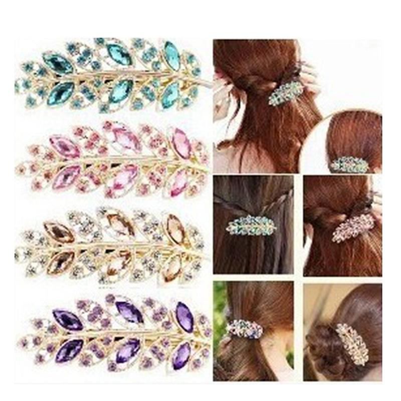 Hair Clips & Barrettes 1Pc Fashion Metal Leaf Shape Clip Crystal Pearl Hairpin Barrette Color Women Styling Tool, Golden;silver
Hair Clips & Barrettes 1Pc Fashion Metal Leaf Shape Clip Crystal Pearl Hairpin Barrette Color Women Styling Tool, Golden;silver