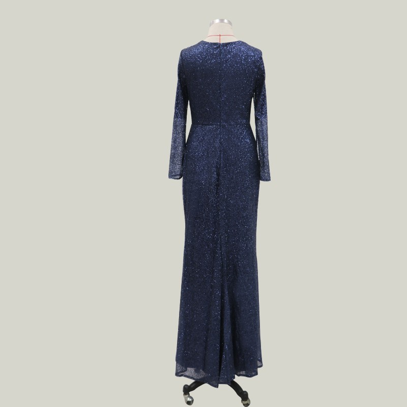 Women Dress Long Sleeve V-neck Sexy Dresses Woman Party Night Plus Size Vintage Summer For Girls 210524