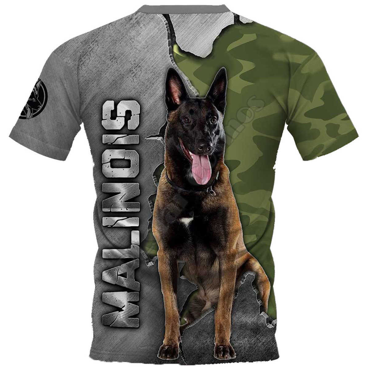 Malinois 3D Printed t shirt for men Summer Casual Tees Short Sleeve T-shirts Funny Drop 01 210629