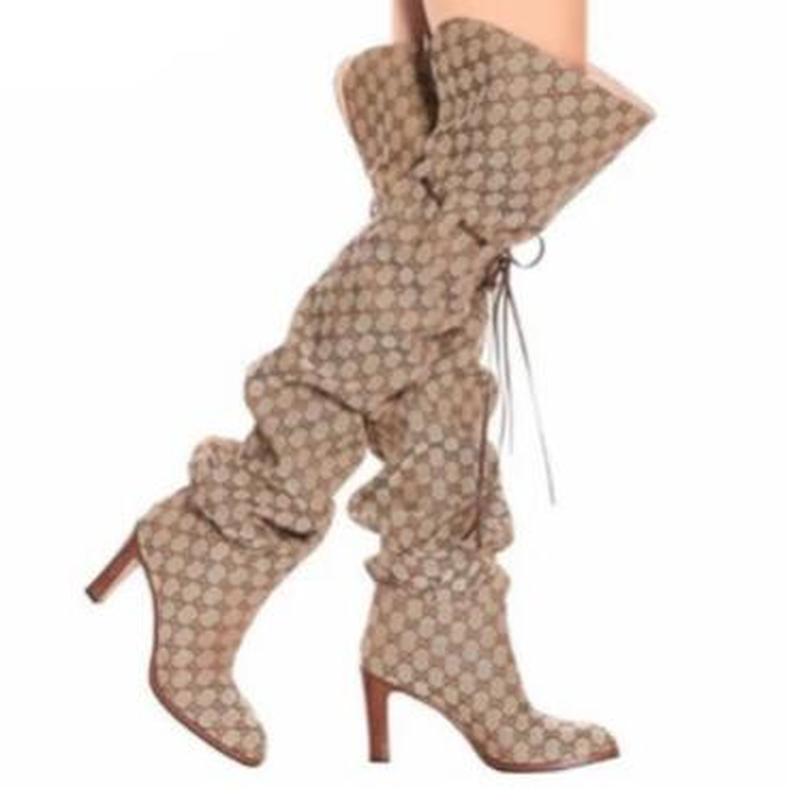Women Over Knee High Boots High Heels Plaid Chaussure Gladiator Pointed Toe Lace Up Single Shoes Woman Zapatos Mujer Sapato D197, Black
Women Over Knee High Boots High Heels Plaid Chaussure Gladiator Pointed Toe Lace Up Single Shoes Woman Zapatos Mujer Sapato D197, Black