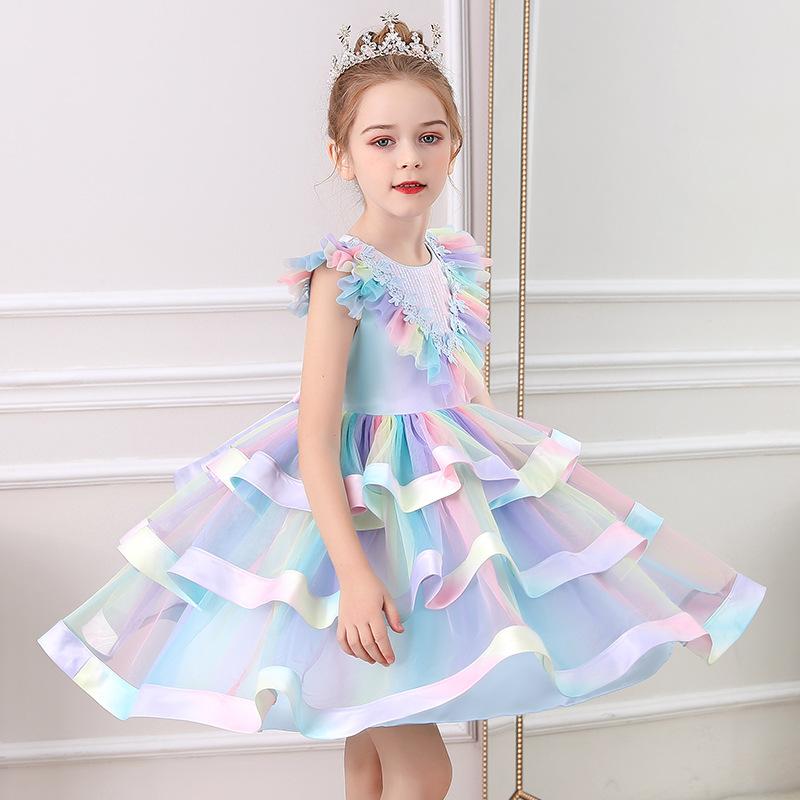 Girl's Dresses Ruffles Pretty Flower Girl Dress Baby Ball Gown Kids Formal Wear Wedding Party With Bow, Picture color
Girl's Dresses Ruffles Pretty Flower Girl Dress Baby Ball Gown Kids Formal Wear Wedding Party With Bow, Picture color