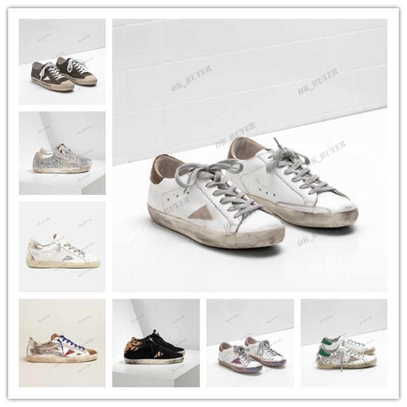 Italy Brand Shoe Baskets Golden Sneakers Sequin Classic White Do-old Dirty Gooses Designer Super star Man Women Casual Shoes WITHOUT BOX
Italy Brand Shoe Baskets Golden Sneakers Sequin Classic White Do-old Dirty Gooses Designer Super star Man Women Casual Shoes WITHOUT BOX