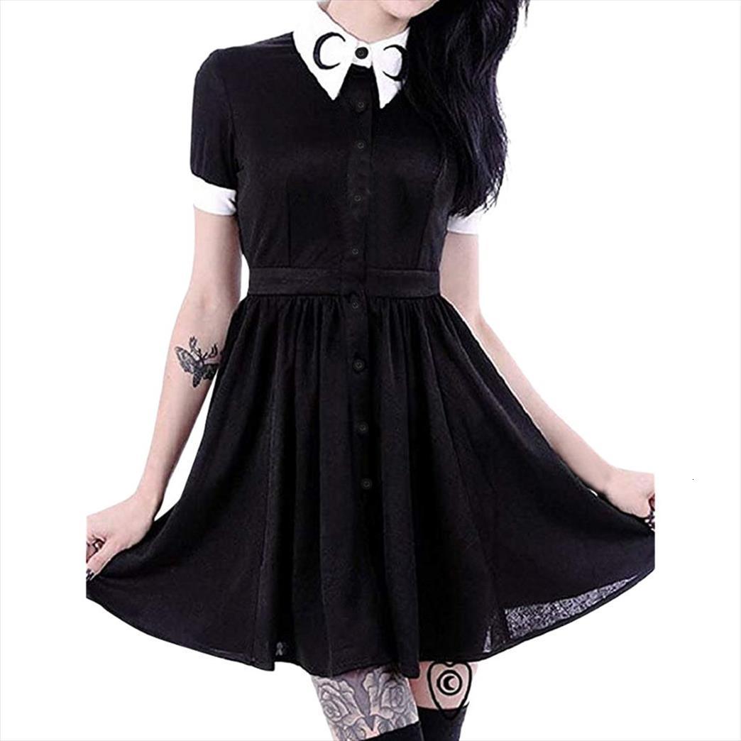fashion gothic punk women dresses plus size casual short summer a line sundress evening party vestidos de fiesta, Black;gray
fashion gothic punk women dresses plus size casual short summer a line sundress evening party vestidos de fiesta, Black;gray