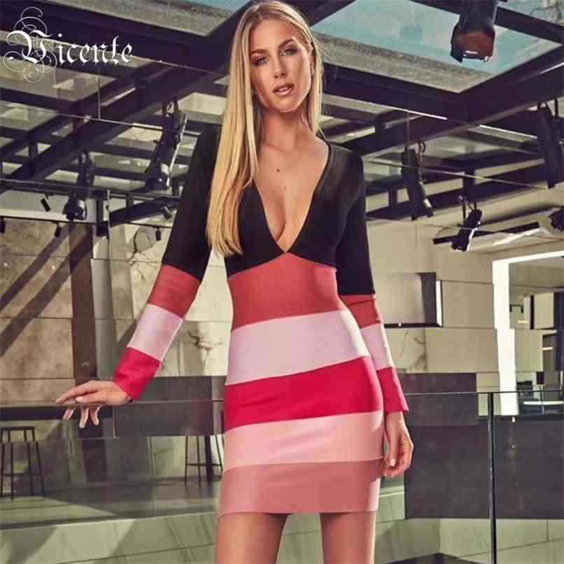 Free Color Bloaked Women Dress Long Sleeves Sexy V Neck Bodycon Celebrity Party Bandage Vestidos 210520, Multi
Free Color Bloaked Women Dress Long Sleeves Sexy V Neck Bodycon Celebrity Party Bandage Vestidos 210520, Multi