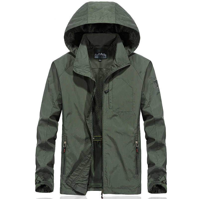 Outwear Waterproof Military Jacket Men Plus Size Spring Autumn Men Windbreaker Quick Dry Mens Jackets Breathable Hooded Coats X0621, Black
Outwear Waterproof Military Jacket Men Plus Size Spring Autumn Men Windbreaker Quick Dry Mens Jackets Breathable Hooded Coats X0621, Black