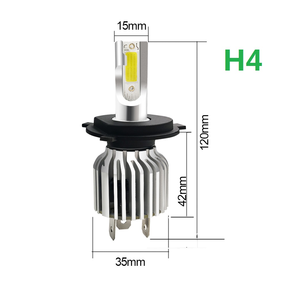 LED car headlights H1 H4 H7 H8 H9 H11 9005 HB3 9006 HB4 H3 super bright spotlight 12000K bulb 3000K fog lamp 60W