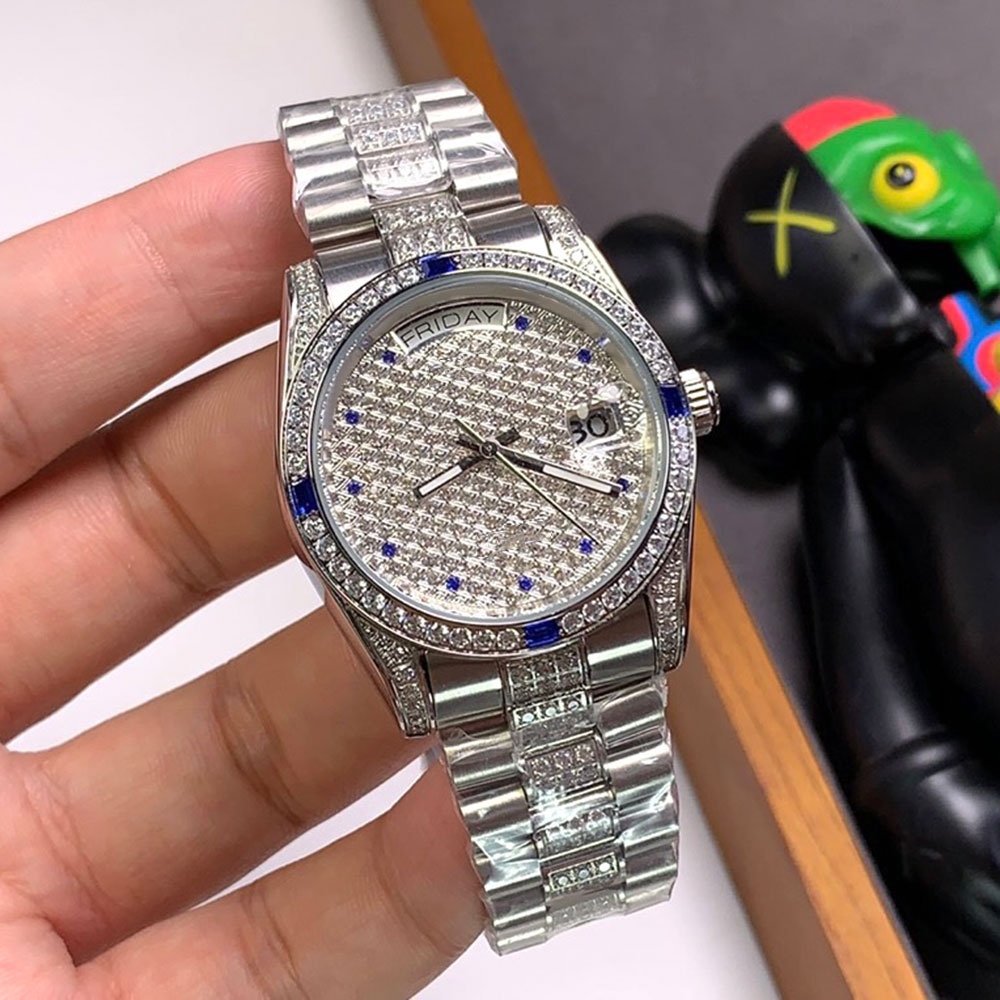 Mens Watches 40MM Automatic Mechanical Watch Ladies Wristwatch Top Montre de Luxe High Quality Stainless Steel For Men Fashion Wristwatches Gift, Color4
Mens Watches 40MM Automatic Mechanical Watch Ladies Wristwatch Top Montre de Luxe High Quality Stainless Steel For Men Fashion Wristwatches Gift, Color4