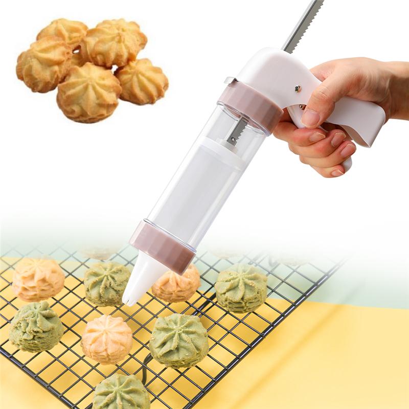 Baking Moulds Cookie Press Kit Gun Machine Making Cake Decoration Molds & Pastry Piping Nozzles Tool Biscuit Maker
Baking Moulds Cookie Press Kit Gun Machine Making Cake Decoration Molds & Pastry Piping Nozzles Tool Biscuit Maker