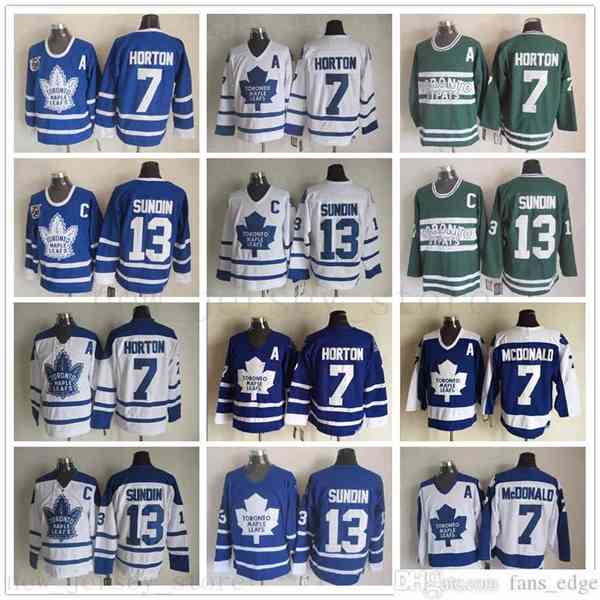 Retro Toronto Maple Leafs 7 Tim Horton Jersey Vintage Classic 75th Anniversary 13 Mats Sundin Jersey Embroidery A Patch Stitched Hockey, Black;red
Retro Toronto Maple Leafs 7 Tim Horton Jersey Vintage Classic 75th Anniversary 13 Mats Sundin Jersey Embroidery A Patch Stitched Hockey, Black;red