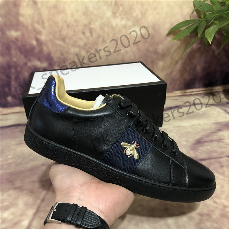Top Quality Mens Womens Sneakers Casual Shoes Low Cut Italy Ace Bee Stripes Shoe Flat Leather Snake Tiger Walking Sports Trainers Chaussures, Black
Top Quality Mens Womens Sneakers Casual Shoes Low Cut Italy Ace Bee Stripes Shoe Flat Leather Snake Tiger Walking Sports Trainers Chaussures, Black