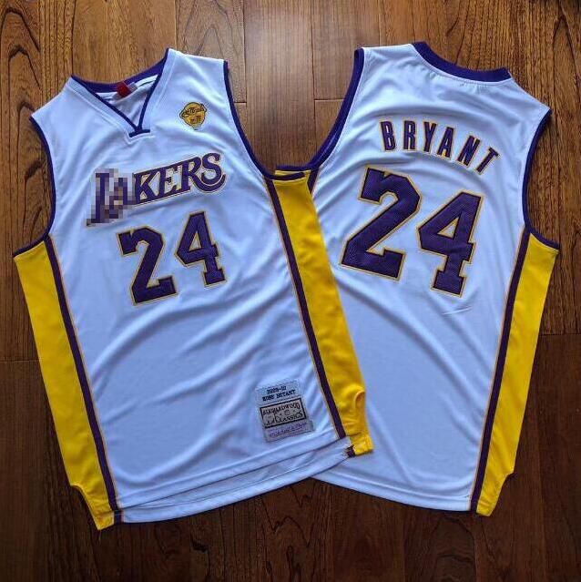 Men's basketball jerseys Los Angeles Lakers Kobe Bryant 2009-10 white Finals Hardwoods Classics retro Jersey and short, Black;red 
Men's basketball jerseys Los Angeles Lakers Kobe Bryant 2009-10 white Finals Hardwoods Classics retro Jersey and short, Black;red