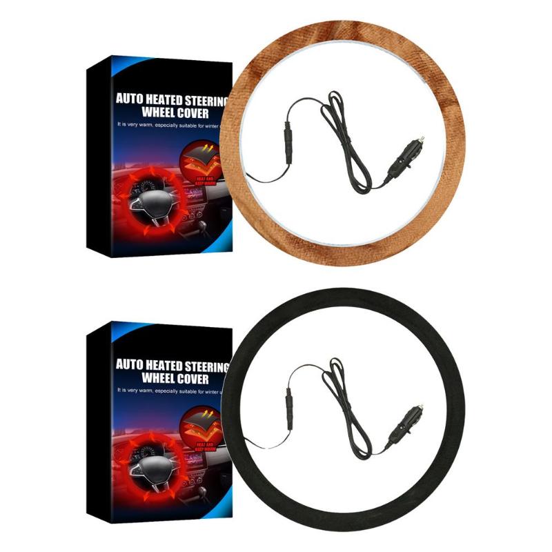 Steering Wheel Covers Cover Upgraded 12V Heated Quick Warmer Auto Non-Slip Soft Wrap For Car Trucks VansSUV
Steering Wheel Covers Cover Upgraded 12V Heated Quick Warmer Auto Non-Slip Soft Wrap For Car Trucks VansSUV