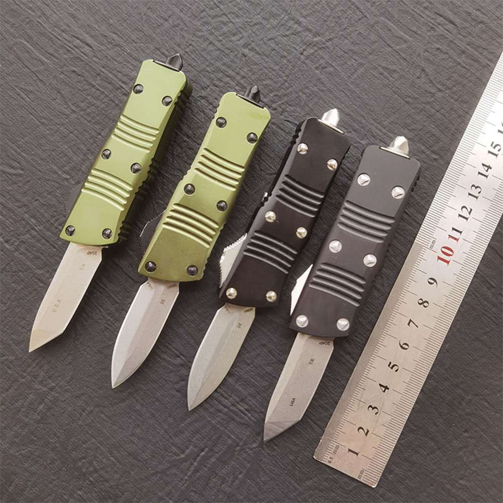Mini double action Auto knife tactical knives D2 Blade 6061-T6 aluminum handle Jungle survival outdoor pocket Knives
Mini double action Auto knife tactical knives D2 Blade 6061-T6 aluminum handle Jungle survival outdoor pocket Knives