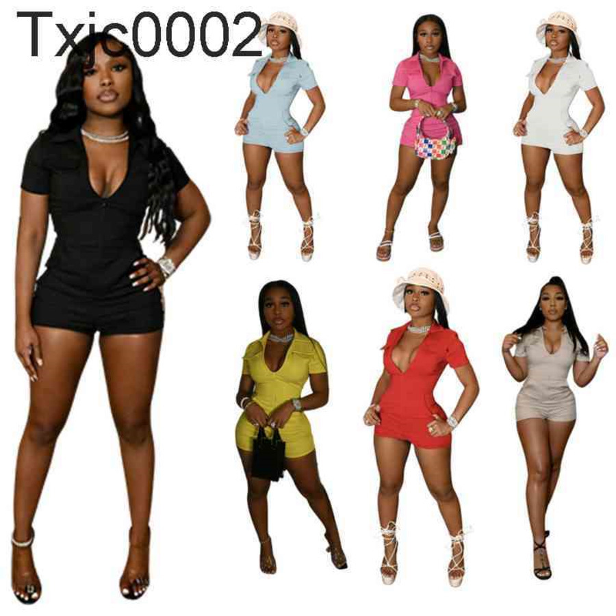 Women Jumpsuits Designer Onesies Slim Sexy Summer Zipper Bodysuit V-neck Sleeveless One Piece Pants Solid Color Rompers 7 Colours, Yellow
Women Jumpsuits Designer Onesies Slim Sexy Summer Zipper Bodysuit V-neck Sleeveless One Piece Pants Solid Color Rompers 7 Colours, Yellow