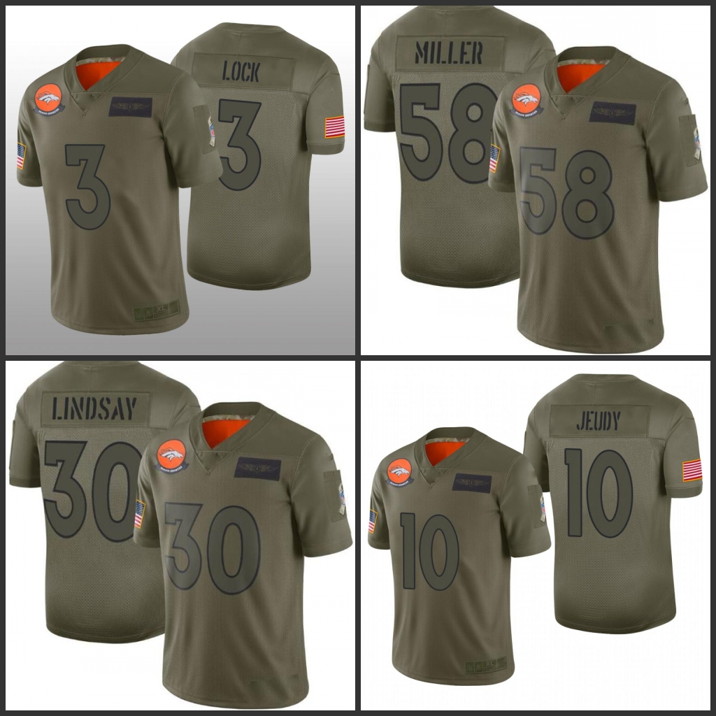 DenverBroncosMen #3 Drew Lock 30 Phillip Lindsay 58 Von Miller 10 Jerry Jeudy Salute to Service Women Youth Limited Jersey, Black;red
DenverBroncosMen #3 Drew Lock 30 Phillip Lindsay 58 Von Miller 10 Jerry Jeudy Salute to Service Women Youth Limited Jersey, Black;red
