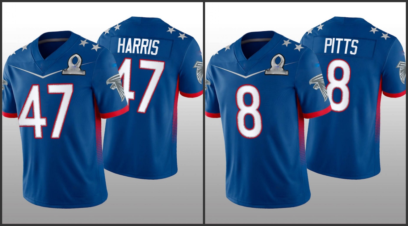 Atlanta''Falcons''Men #47 Josh Harris 8 Kyle Pitts Women Youth Custom Royal Game Jersey 2022 NFC Pro Bowl, Black;red
Atlanta''Falcons''Men #47 Josh Harris 8 Kyle Pitts Women Youth Custom Royal Game Jersey 2022 NFC Pro Bowl, Black;red