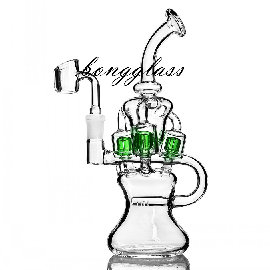 9.0 inchs klein recycler oil rigs hookahs thick glass water bongs smoke tobacco pipe feb egg wax Percolater Cyclone with 14mm banger
9.0 inchs klein recycler oil rigs hookahs thick glass water bongs smoke tobacco pipe feb egg wax Percolater Cyclone with 14mm banger