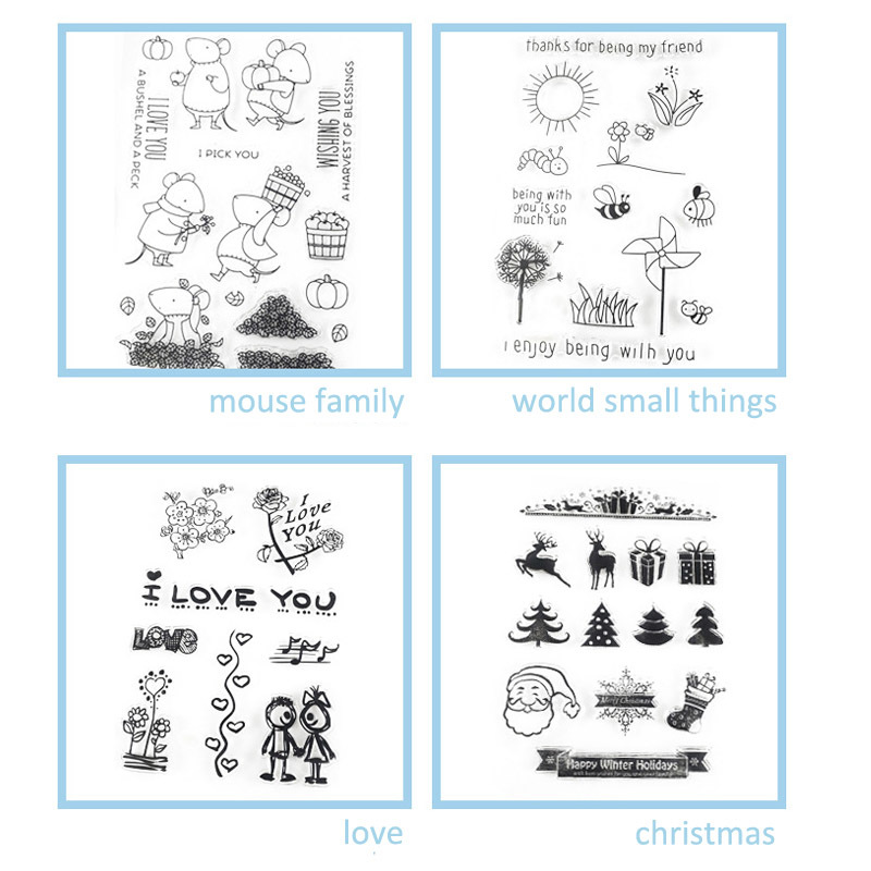 Transparent Silicone Stamps DIY Scrapbooking English Alphabet Number Hand Account Stamp Sheet Embossing Paper Craft Decor