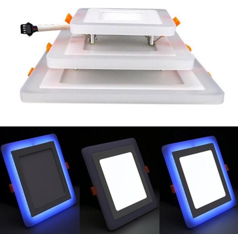 Two Color LED Panel Light Square 6W 9W 16W 24W 3 Model Downlight Recessed Ceiling Indoor White + Blue 110V 220V Downlights
Two Color LED Panel Light Square 6W 9W 16W 24W 3 Model Downlight Recessed Ceiling Indoor White + Blue 110V 220V Downlights