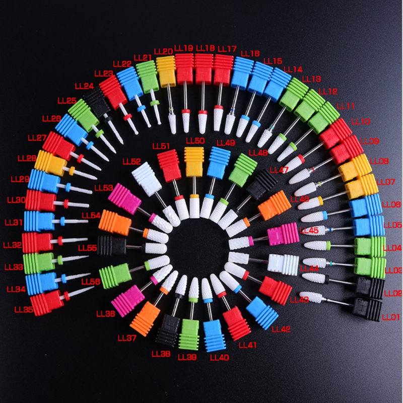 Nail Drill Bit Ceramic Polishing Head For Electric Nails File Drills Polisher Machine Accessories Supplies Remover Tools