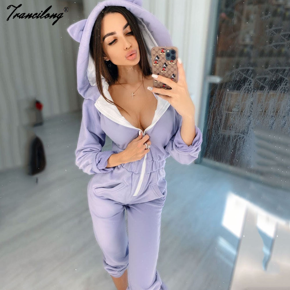 Women Lounge Wear Cotton Solid Jumpsuit Sports Casual Rompers Female Long Sleeve Pockets Overalls Skinny Winter Fashion 2021, Purple
Women Lounge Wear Cotton Solid Jumpsuit Sports Casual Rompers Female Long Sleeve Pockets Overalls Skinny Winter Fashion 2021, Purple