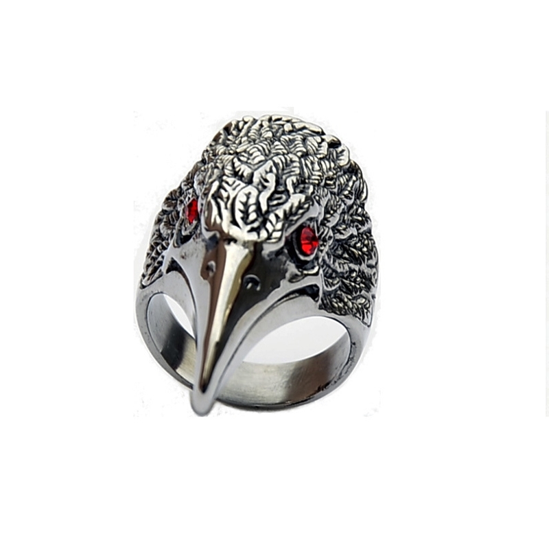 Domineering stainless steel bird head ring personality punk Ring Jewelry, Black
Domineering stainless steel bird head ring personality punk Ring Jewelry, Black