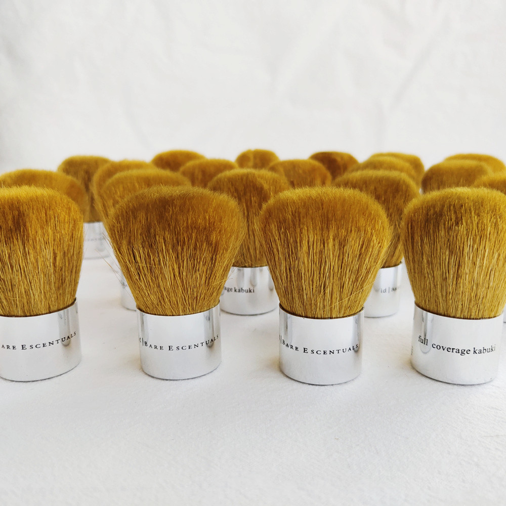 Id Escentuals Makeup Full Coverage Kabuki Brush Goat Bristles Powder Blush Contour Cosmetic Beauty Tool