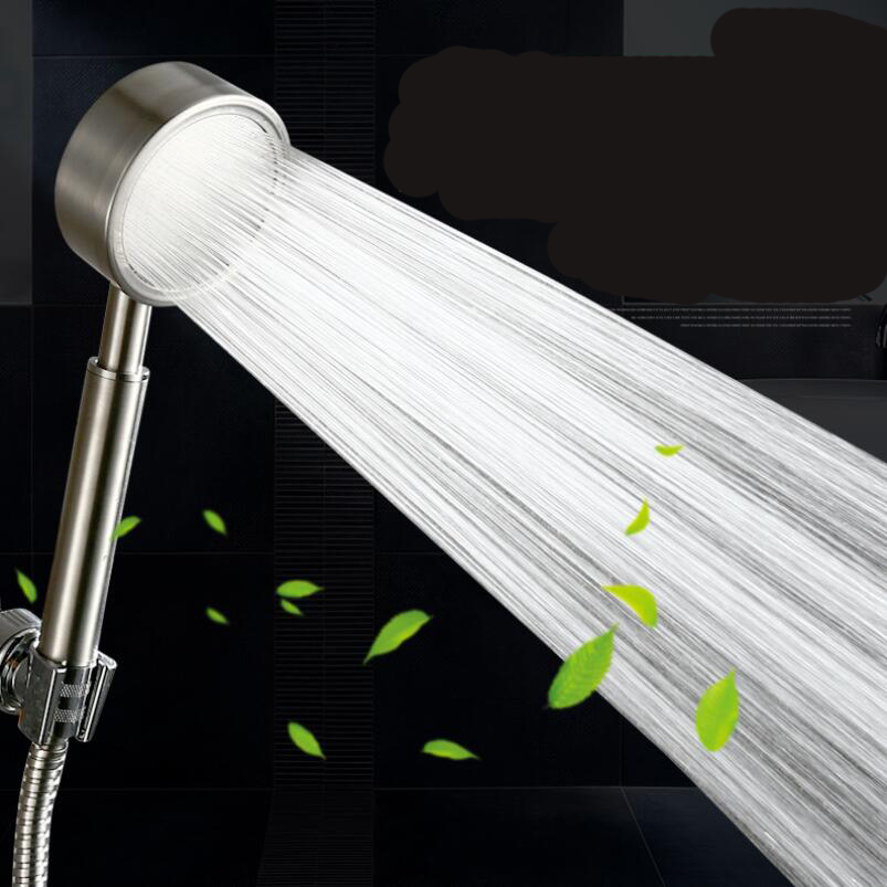 

Brushed 304 stainless steel Bathroom Shower heads pressurized bath single head Water Saving Showers