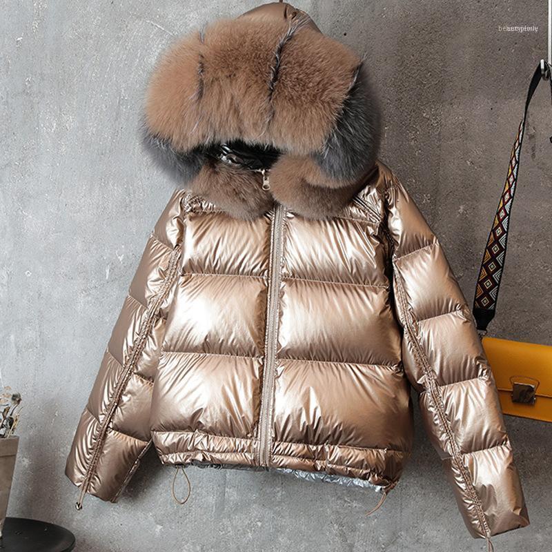 Women' Down & Parkas Bomber Jackets Women Winter 90% Duck Two Sides Wear Woman Puffer Female Hat Fur Hood Coat Harajuku Korean1, Golden sliver
Women' Down & Parkas Bomber Jackets Women Winter 90% Duck Two Sides Wear Woman Puffer Female Hat Fur Hood Coat Harajuku Korean1, Golden sliver