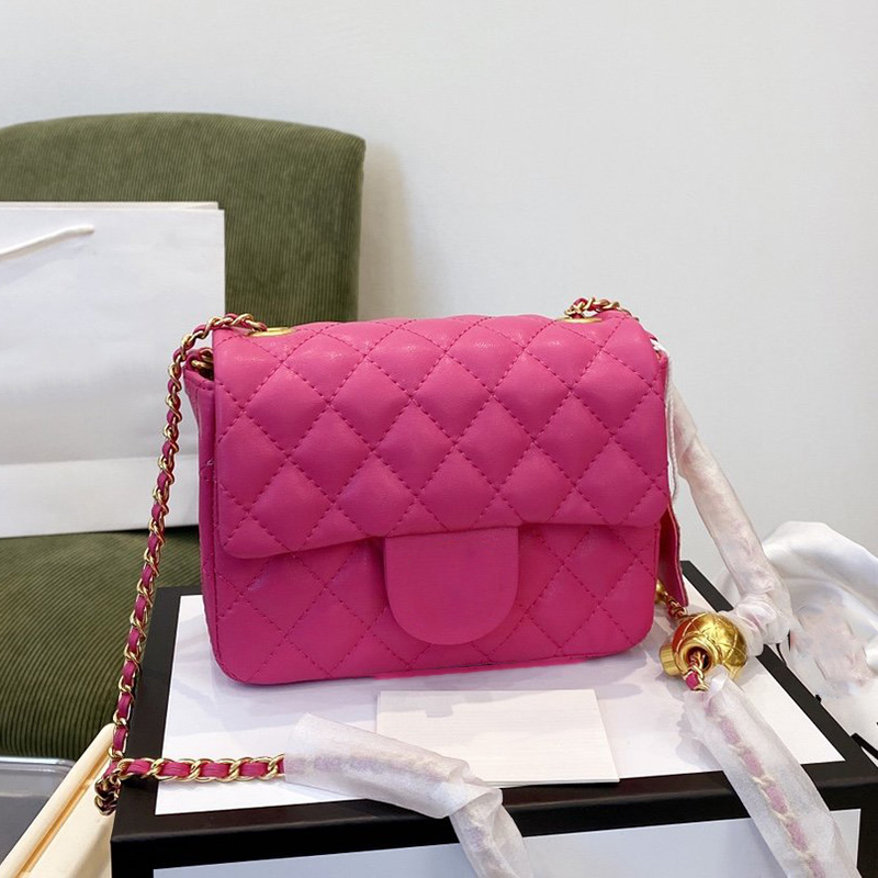 2022Ss Spring Womens Designer Bags Classic Mini Flap Square Bag GHW Crush Gold Ball Quilted Matelasse Chain Crossbody Shoulder Purse Vanity Luxury_handbags 17*7*13CM, Box
2022Ss Spring Womens Designer Bags Classic Mini Flap Square Bag GHW Crush Gold Ball Quilted Matelasse Chain Crossbody Shoulder Purse Vanity Luxury_handbags 17*7*13CM, Box