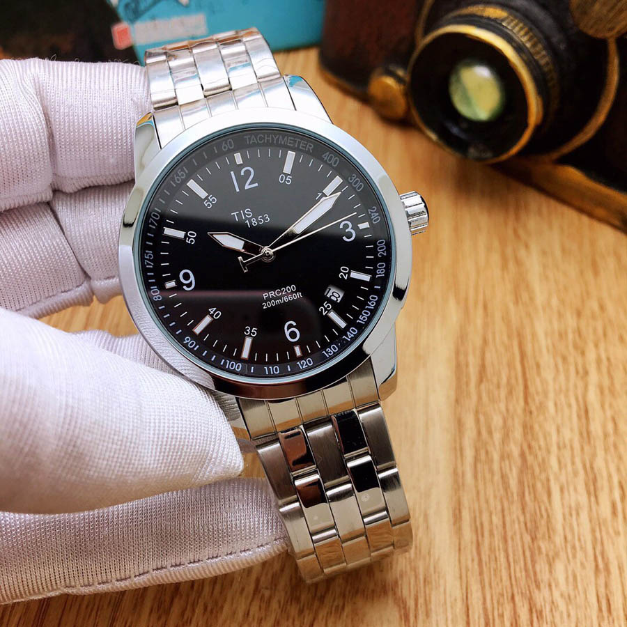 Brand Watch Men TISS 1853 Automatic mechanical style Stainless steel band wrist Watches TT31, Silver black
Brand Watch Men TISS 1853 Automatic mechanical style Stainless steel band wrist Watches TT31, Silver black