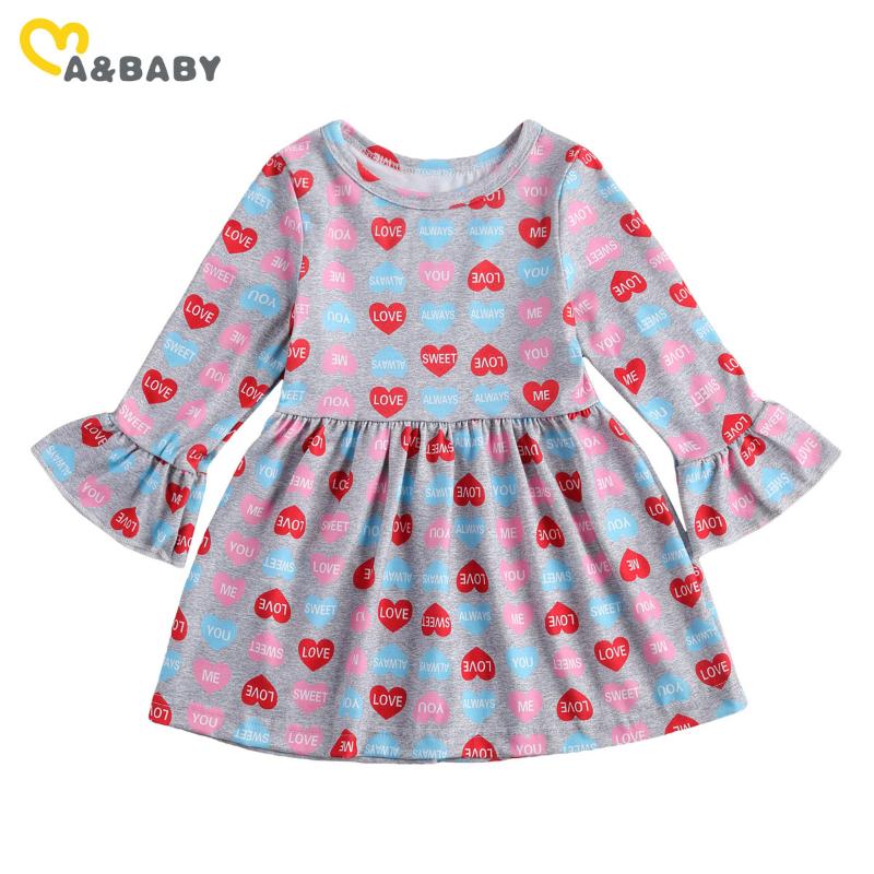 Girl's Dresses Ma&Baby 1-6Y Valentine's Day Toddler Kid Baby Girls Dress Love Heart Print Long Sleeve Ruffles For Child Girl Clothing, Red;yellow
Girl's Dresses Ma&Baby 1-6Y Valentine's Day Toddler Kid Baby Girls Dress Love Heart Print Long Sleeve Ruffles For Child Girl Clothing, Red;yellow