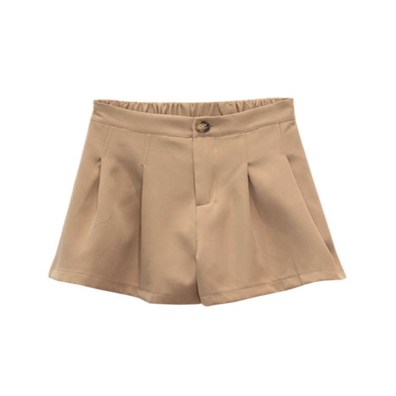 Spring Summer Autumn Women Fashion Casual Cute Sexy Shorts Outerwear Female OL Black White Khaki Brown 210714