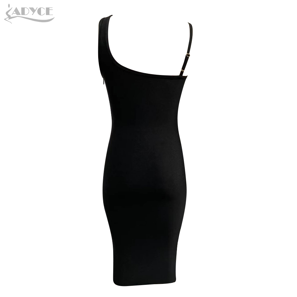 Summer Women Spaghetti Strap Bodycon Bandage Dress Sexy Sleeveless Black Club Evening Runway Party Midi Dresses 210423
