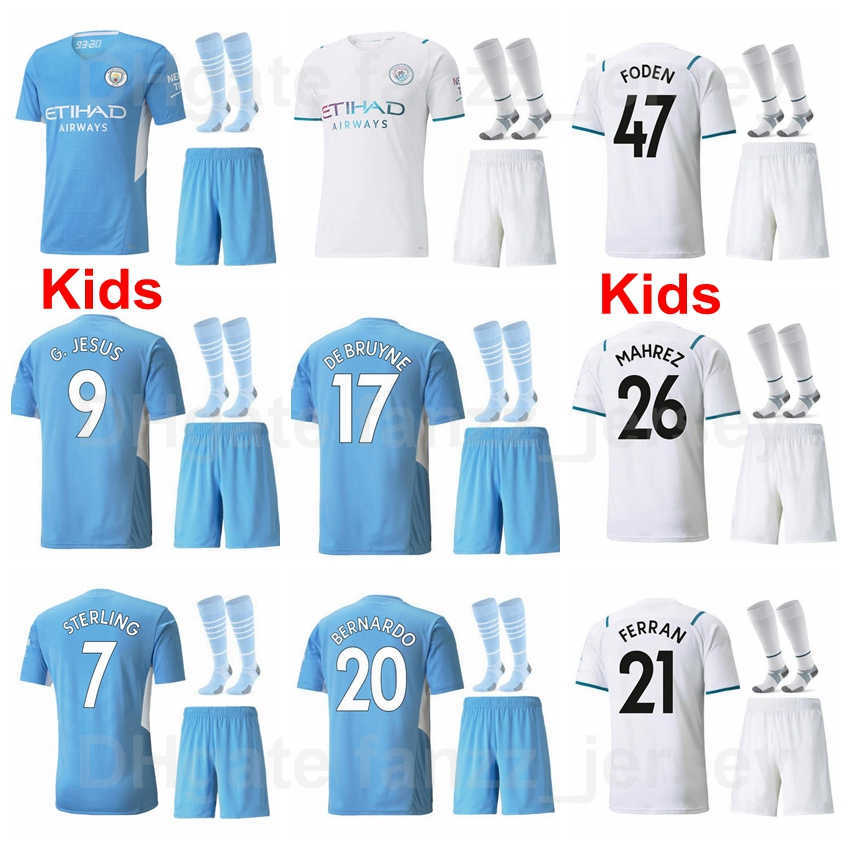 Man City Youth Soccer Jersey MAHREZ Socks Set 21 22 STERLING GUNDOGAN JESUS FERRAN FODEN DE BRUYNE STONES BERNARDO GREALISH RODRI WALKER Kids Football Shirt Kits, Kids with patch
Man City Youth Soccer Jersey MAHREZ Socks Set 21 22 STERLING GUNDOGAN JESUS FERRAN FODEN DE BRUYNE STONES BERNARDO GREALISH RODRI WALKER Kids Football Shirt Kits, Kids with patch