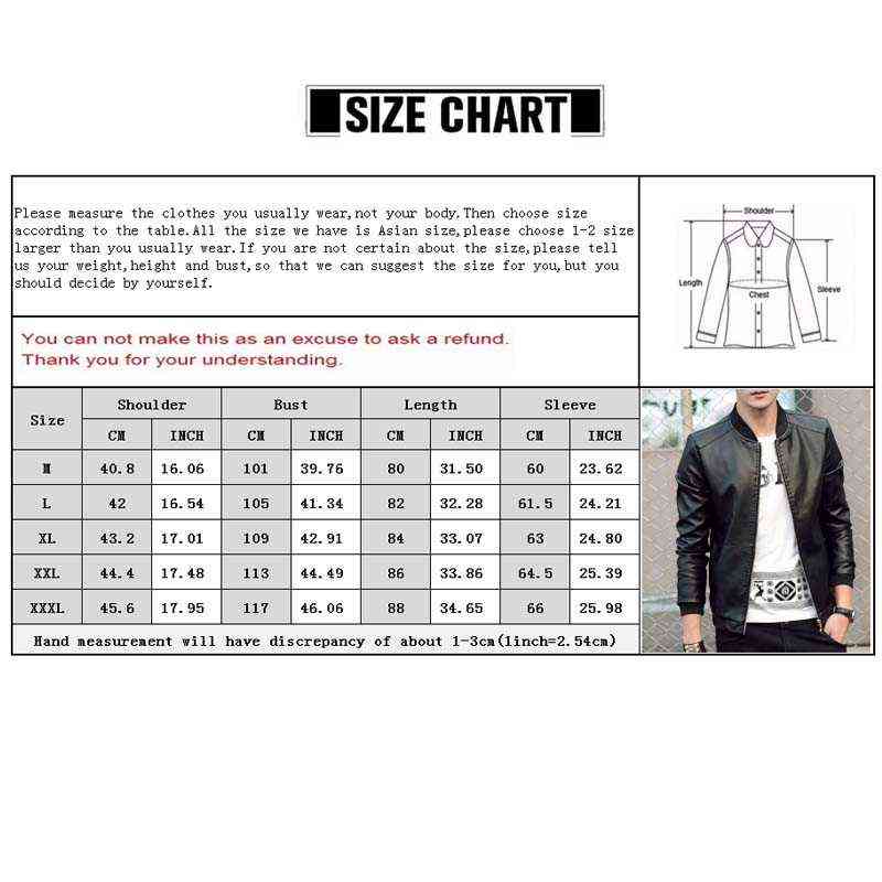 Arrival Leather Jackets Men's Jacket Male Outwear Men's Coats Spring & Autumn PU Jacket De Couro Coat Plus Size M-3XL 211111