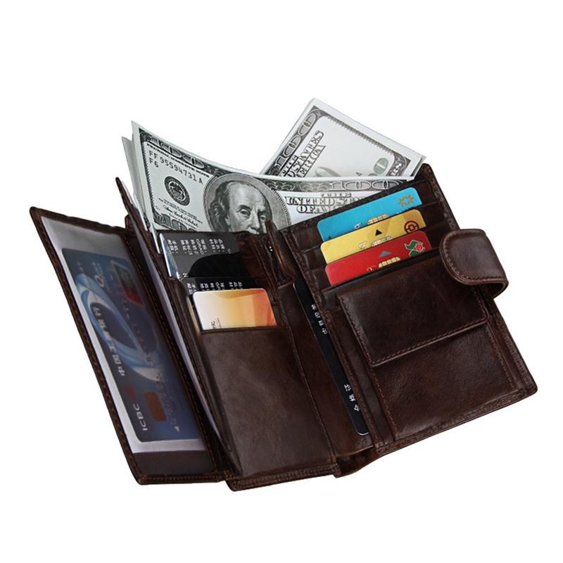 Wallets Men Genuine Leather Wallet Vintage Cash Money Business Card Holder Purse, Black
Wallets Men Genuine Leather Wallet Vintage Cash Money Business Card Holder Purse, Black