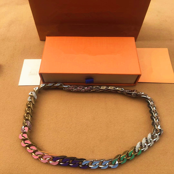 2020 Latest launch French Masters Designed Luxury men and women Bracelets CHAIN LINKS PATCHES Colored Bracelet Necklace Jewelry, Silver
2020 Latest launch French Masters Designed Luxury men and women Bracelets CHAIN LINKS PATCHES Colored Bracelet Necklace Jewelry, Silver