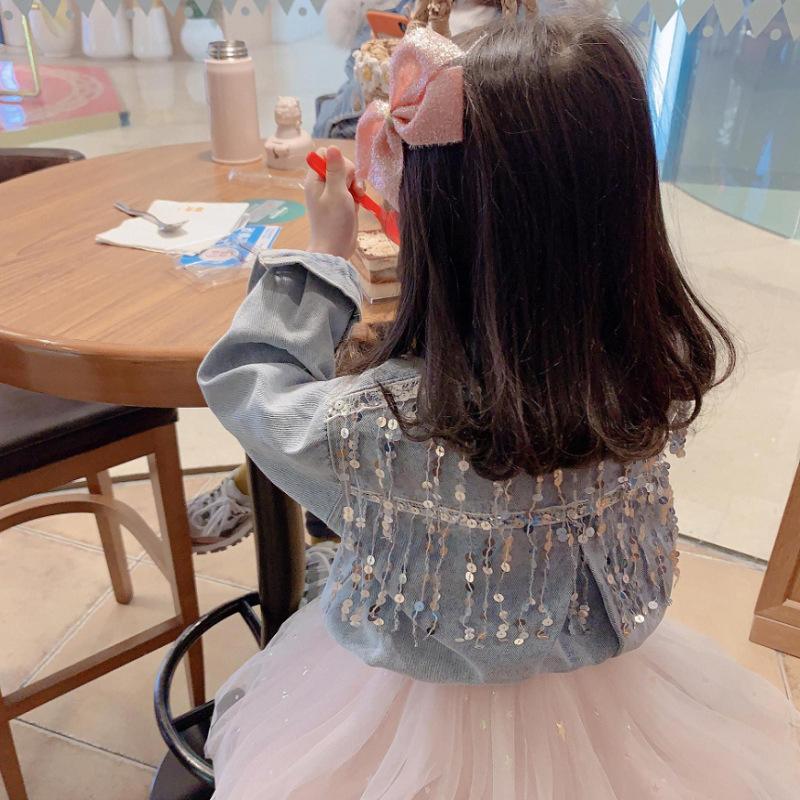 Jackets Fashion Kids Sequins Beading Denim Baby Girls Casual Loose Long Sleeve Jean Coats Spring Autumn Children Clothing 3-8 Y, Coat
Jackets Fashion Kids Sequins Beading Denim Baby Girls Casual Loose Long Sleeve Jean Coats Spring Autumn Children Clothing 3-8 Y, Coat