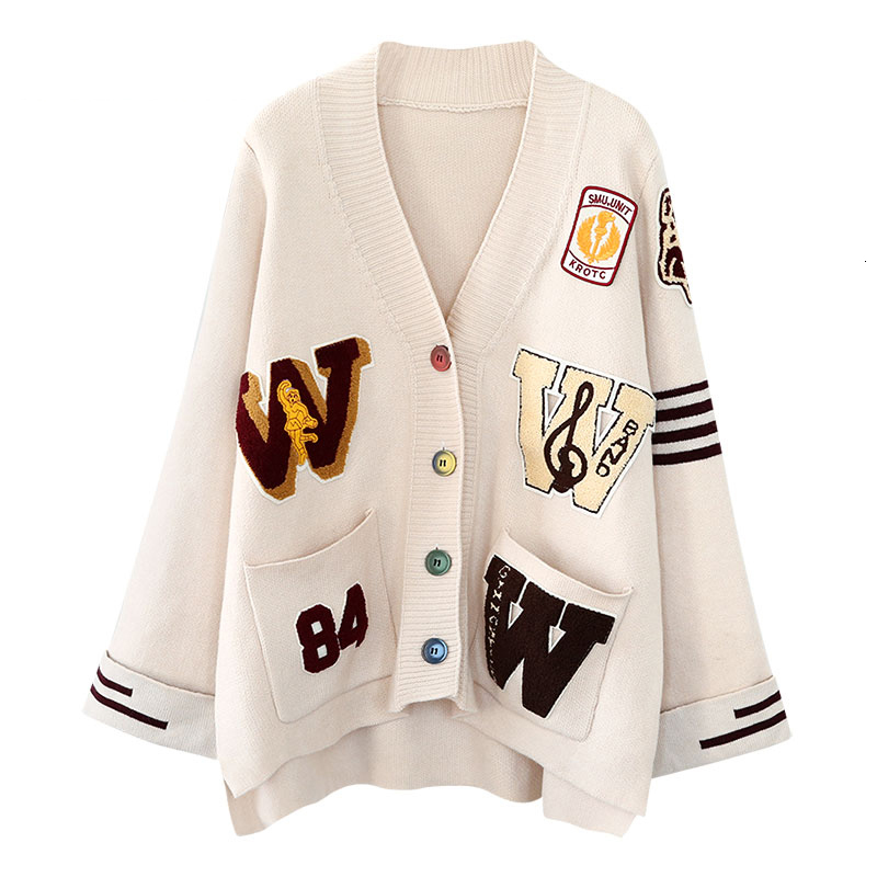 women's sweaters letter embroidered with cleavage v mesh cardigan women's jacket winter harajuku loose size korean sweater 1190, White;black
women's sweaters letter embroidered with cleavage v mesh cardigan women's jacket winter harajuku loose size korean sweater 1190, White;black