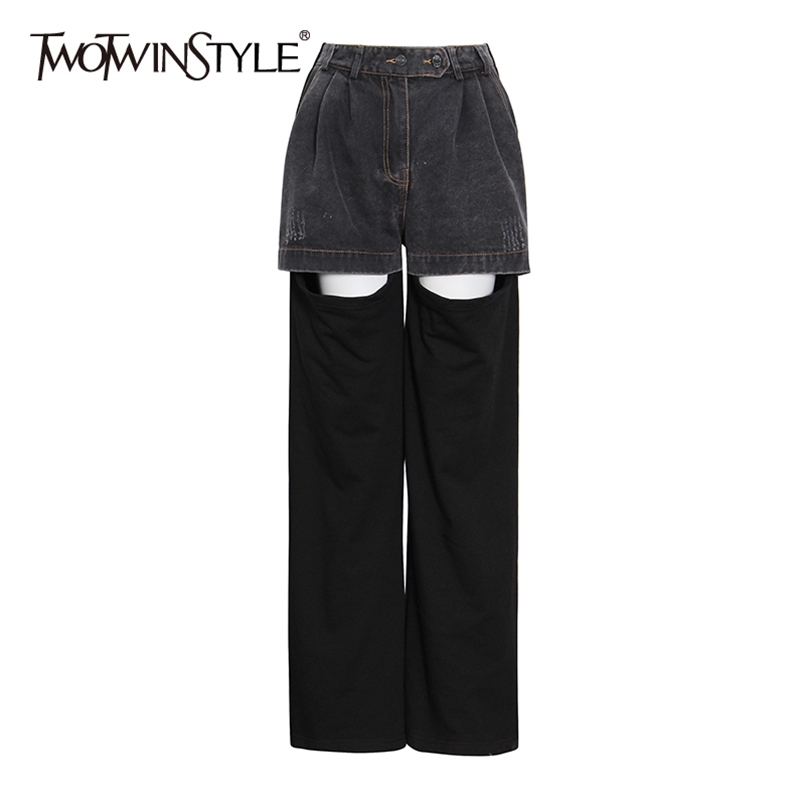 Casual Black Hollow Out Denim Trousers For Women High Waist Full Length Straight Pants Female Fashion 210521
Casual Black Hollow Out Denim Trousers For Women High Waist Full Length Straight Pants Female Fashion 210521