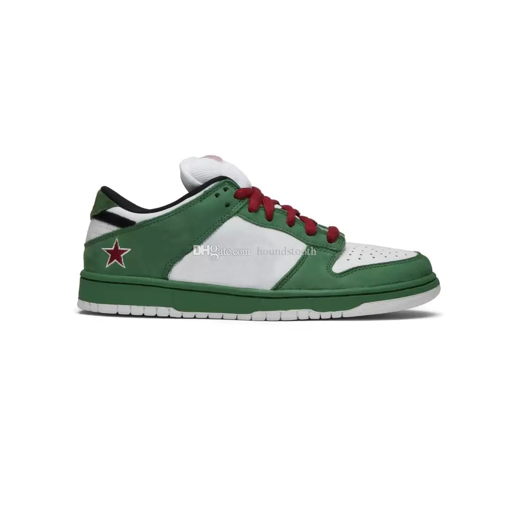 Top version Men Women shoes Low SB Heineken Sneakers 304292 302, 47